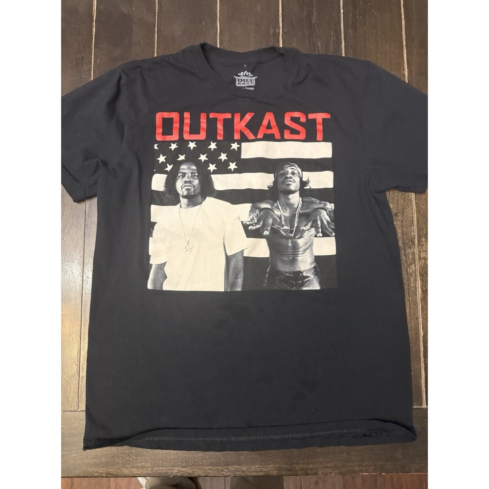 Outkast Andre 3000 Big Boi Men's M Black Hip Hop Rap Graphic T-Shirt